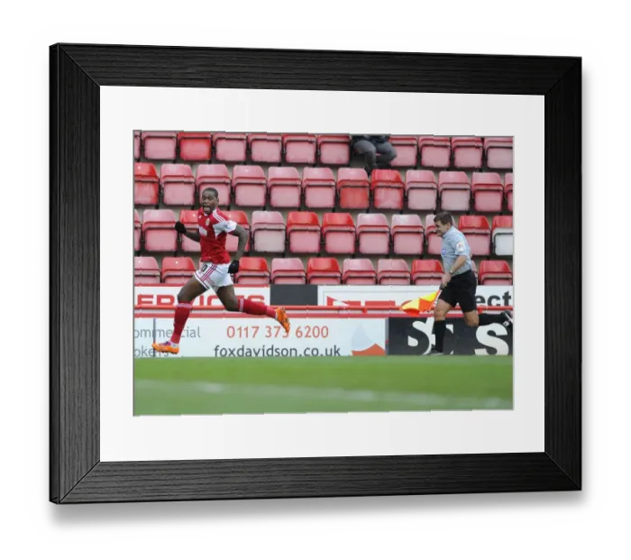 Framed Print : Chasing Shadows: Jay Emmanuel-Thomas and the Line Judge - A Football Drama at Ashton Gate Framed Print : Chasing Shadows: Jay Emmanuel-Thomas and the Line Judge - A Football Drama at Ashton Gate