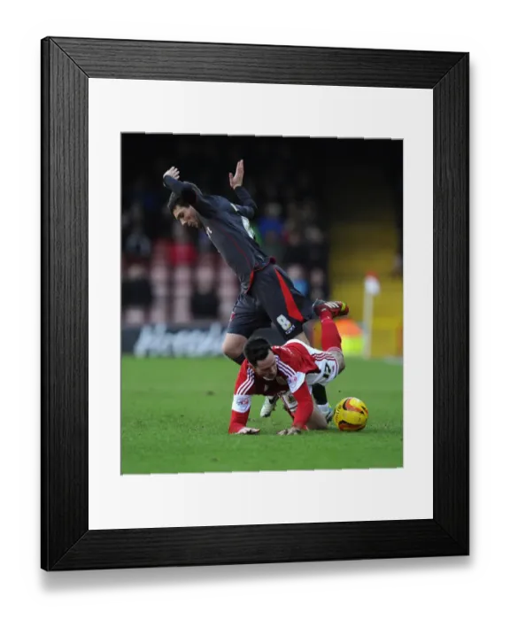Framed Print : Bristol City vs Carlisle United: Greg Cunningham Fouled by Liam Noble, Sky Bet League One, Ashton Gate Framed Print : Bristol City vs Carlisle United: Greg Cunningham Fouled by Liam Noble, Sky Bet League One, Ashton Gate