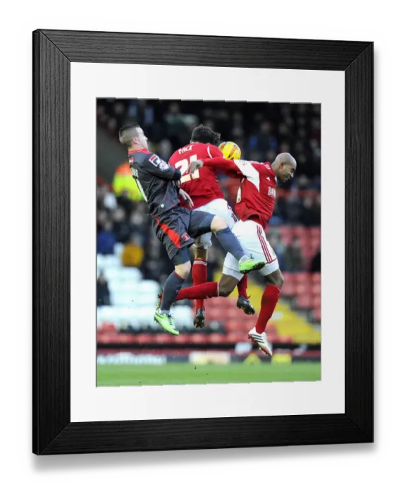 Framed Print : Intense Rivalry: Marlon Pack and Marvin Elliott Fight for Supremacy in Bristol City vs Carlisle United Clash Framed Print : Intense Rivalry: Marlon Pack and Marvin Elliott Fight for Supremacy in Bristol City vs Carlisle United Clash