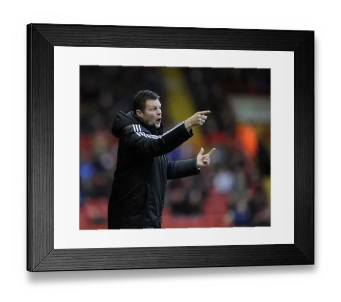 Framed Print : Steve Cotterill: Leading the Charge for Bristol City at Ashton Gate Framed Print : Steve Cotterill: Leading the Charge for Bristol City at Ashton Gate