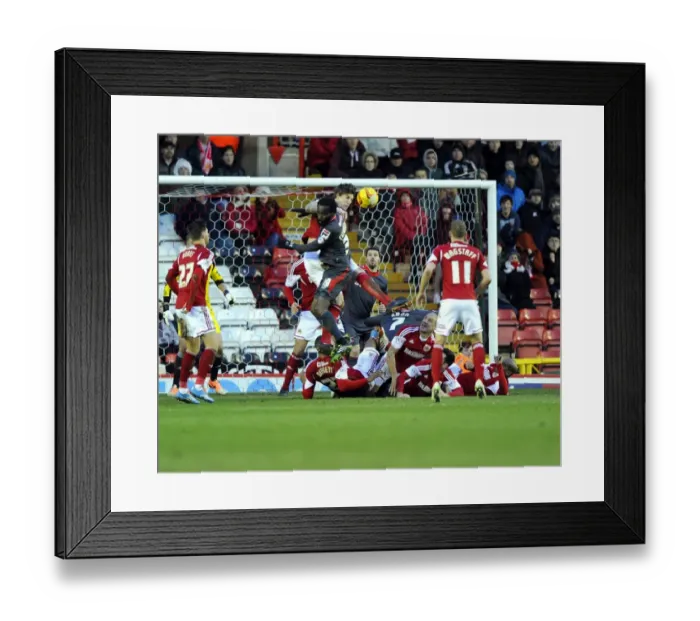 Framed Print : Aden Flint Clears the Danger: Bristol City vs Carlisle United, 2014 Framed Print : Aden Flint Clears the Danger: Bristol City vs Carlisle United, 2014