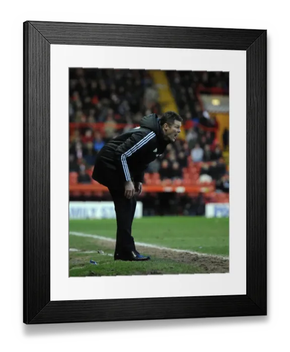 Framed Print : Steve Cotterill Leads Bristol City Against Carlisle United, 2014 Framed Print : Steve Cotterill Leads Bristol City Against Carlisle United, 2014