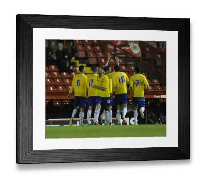 Framed Print : Coventry City's Andy Webster Celebrates Goal Against Bristol City, Sky Bet League One, 2014 Framed Print : Coventry City's Andy Webster Celebrates Goal Against Bristol City, Sky Bet League One, 2014