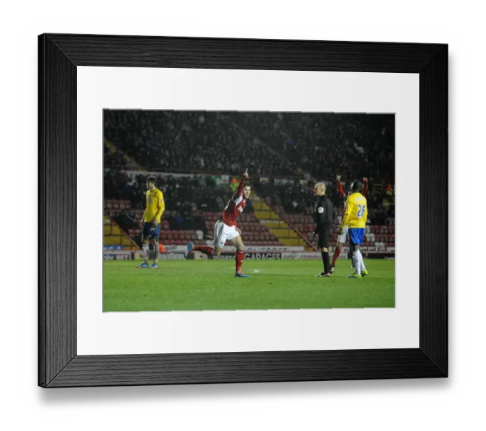 Framed Print : Bristol City's Wes Burns Scores the Goal: Bristol City vs Coventry City, Sky Bet League One, Ashton Gate, 04-02-2014 Framed Print : Bristol City's Wes Burns Scores the Goal: Bristol City vs Coventry City, Sky Bet League One, Ashton Gate, 04-02-2014