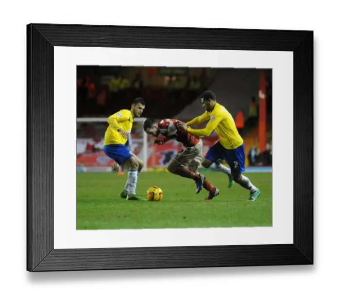 Framed Print : Bristol City vs Coventry City: Intense Battle for Possession between Cyrus Christie and Greg Cunningham Framed Print : Bristol City vs Coventry City: Intense Battle for Possession between Cyrus Christie and Greg Cunningham