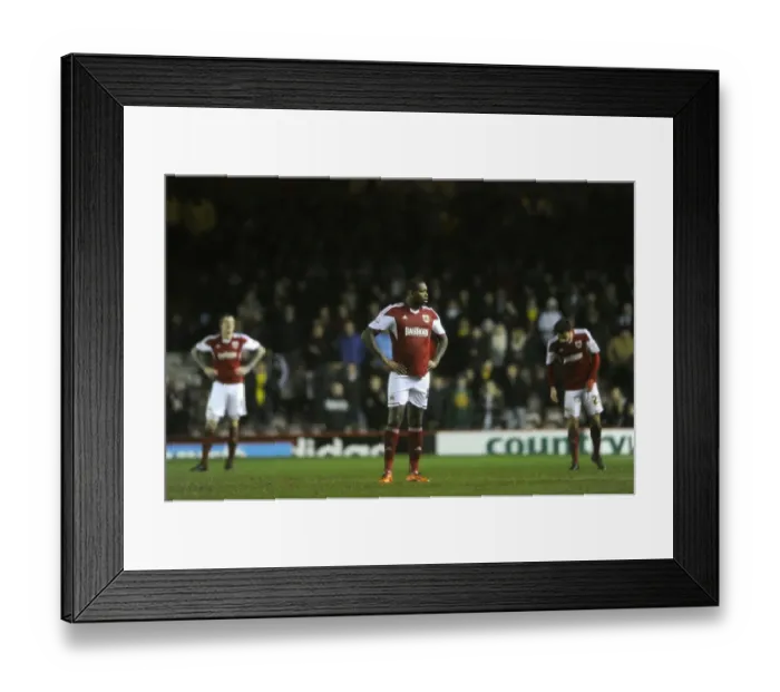 Framed Print : Jay Emmanuel-Thomas Disappointment: Bristol City vs Coventry City, 04-02-2014