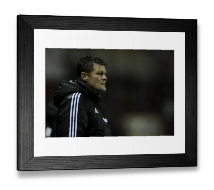 Framed Print : Steve Cotterill Leads Bristol City on the Field against Coventry City, February 2014 Framed Print : Steve Cotterill Leads Bristol City on the Field against Coventry City, February 2014
