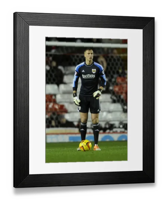 Framed Print : Bristol City's Frank Fielding Saves the Day: Goalkeeping Heroics in Bristol City vs Coventry City (04 / 02 / 2014)
