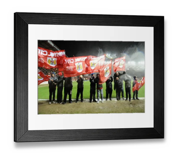 Framed Print : Bristol City vs Coventry City: Flag Bearers at Ashton Gate, February 4, 2014 (Sky Bet League One) Framed Print : Bristol City vs Coventry City: Flag Bearers at Ashton Gate, February 4, 2014 (Sky Bet League One)