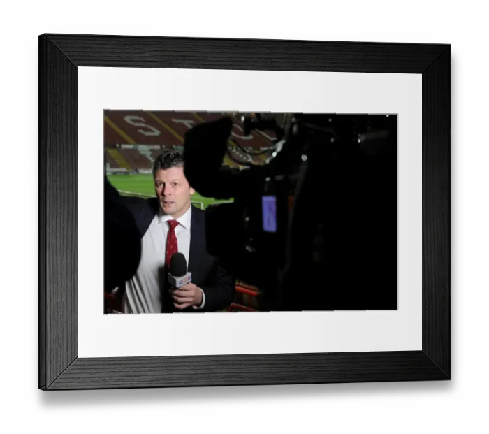 Framed Print : Steve Cotterill's Pre-Game Interview: Bristol City vs Coventry City, Sky Bet League One (Sky Sports HD, 04 / 02 / 2014)