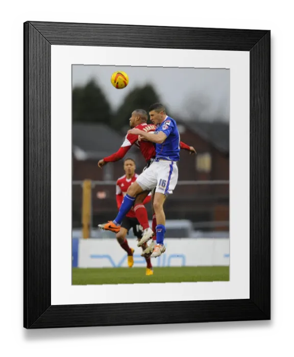 Framed Print : Sky Bet League One: Oldham Athletic vs. Bristol City Clash at Boundary Park (February 8, 2014) Framed Print : Sky Bet League One: Oldham Athletic vs. Bristol City Clash at Boundary Park (February 8, 2014)