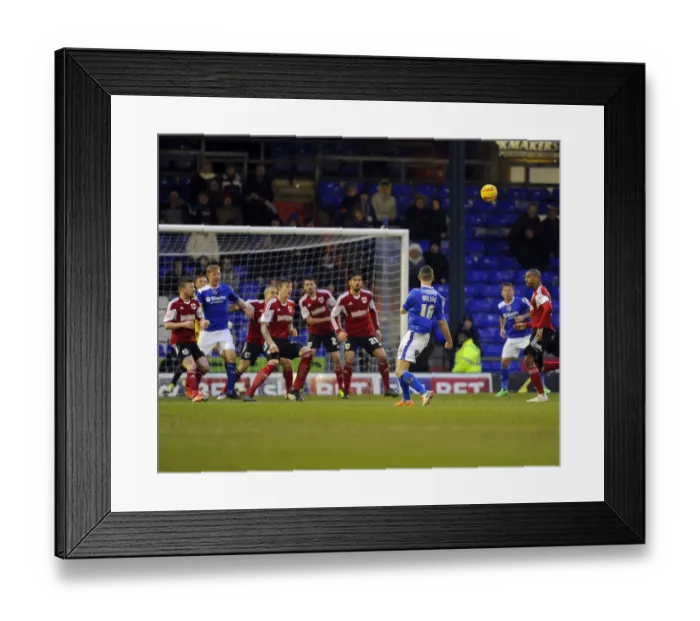 Framed Print : Late Drama at Boundary Park: James Wilson's Missed Goal Gifts Bristol City Victory