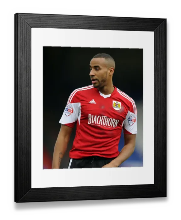 Framed Print : Tyrone Barnett in Action: Oldham Athletic vs. Bristol City, Sky Bet League One, 08 / 02 / 2014 Framed Print : Tyrone Barnett in Action: Oldham Athletic vs. Bristol City, Sky Bet League One, 08 / 02 / 2014