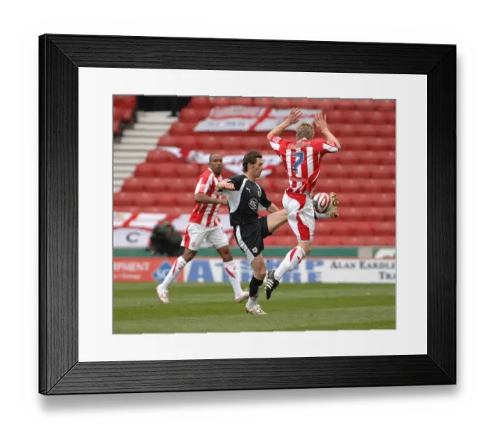 Framed Print : The Championship Showdown: Stoke City vs. Bristol City - Season 07-08: A Football Rivalry Between Two Title Contenders