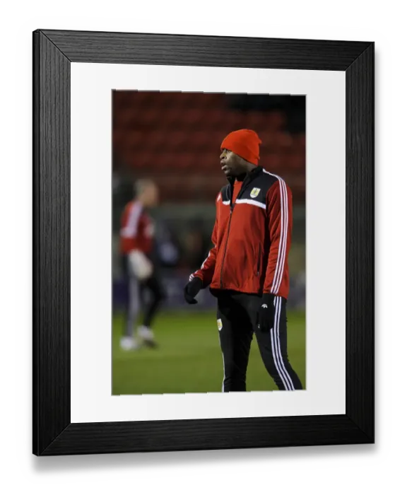 Framed Print : Bristol City's Jay Emmanuel-Thomas Ponders Before Leyton Orient Clash Framed Print : Bristol City's Jay Emmanuel-Thomas Ponders Before Leyton Orient Clash