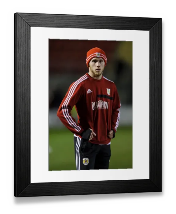 Framed Print : Bristol City's Wes Burns Watches Leyton Orient Match, February 2014 Framed Print : Bristol City's Wes Burns Watches Leyton Orient Match, February 2014
