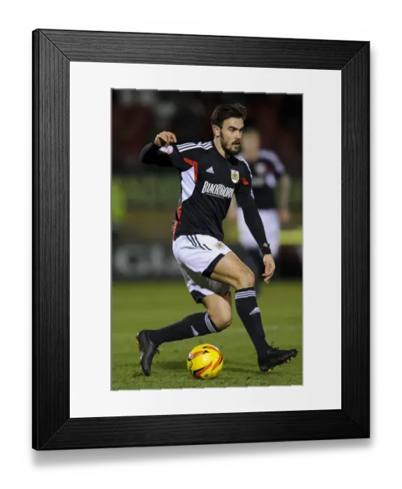 Framed Print : Marlon Pack of Bristol City in Action against Leyton Orient - Football League 1 Clash, 2014 Framed Print : Marlon Pack of Bristol City in Action against Leyton Orient - Football League 1 Clash, 2014