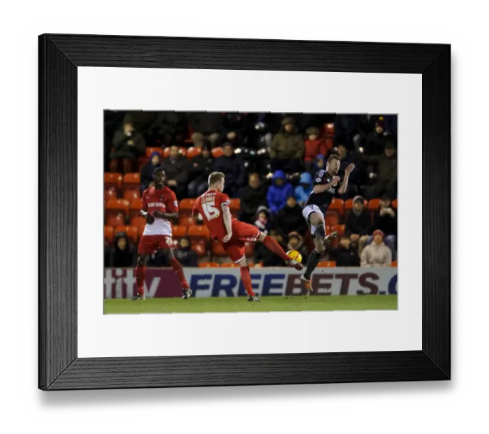 Framed Print : Wade Elliott Deflects Shot Against Leyton Orient, Football League 1, 2014 Framed Print : Wade Elliott Deflects Shot Against Leyton Orient, Football League 1, 2014