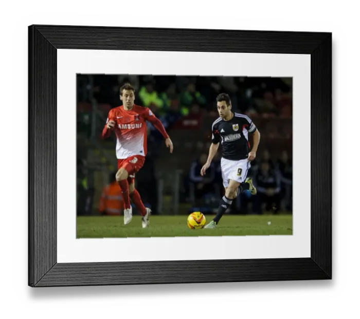 Framed Print : Intense Face-Off: Sam Baldock vs. Gary Sawyer in Leyton Orient vs. Bristol City Football League 1 Clash Framed Print : Intense Face-Off: Sam Baldock vs. Gary Sawyer in Leyton Orient vs. Bristol City Football League 1 Clash