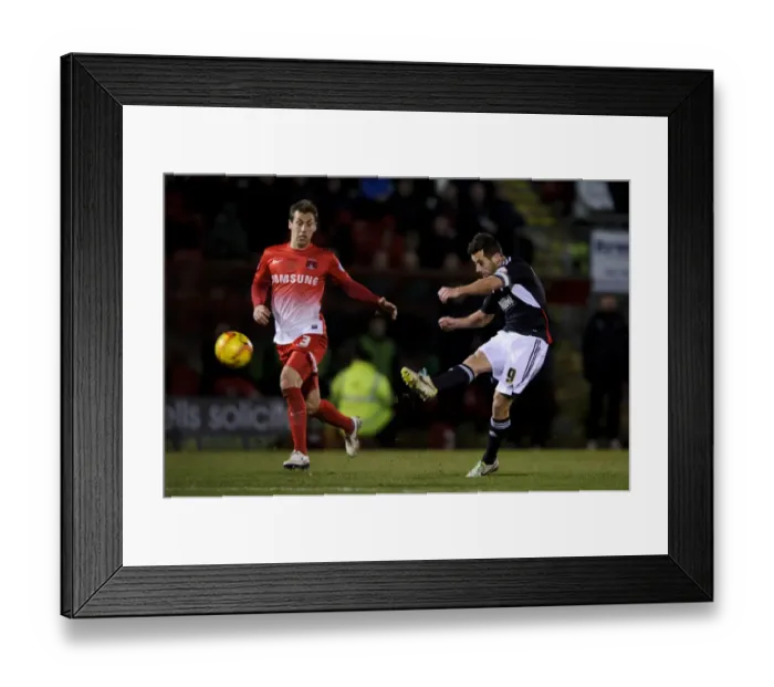 Framed Print : Bristol City's Sam Baldock Scores Past Leyton Orient's Gary Sawyer Framed Print : Bristol City's Sam Baldock Scores Past Leyton Orient's Gary Sawyer