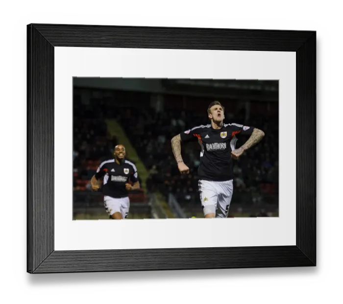 Framed Print : Aden Flint's Hat-Trick: Triumphant Moment for Bristol City Defender Against Leyton Orient Framed Print : Aden Flint's Hat-Trick: Triumphant Moment for Bristol City Defender Against Leyton Orient