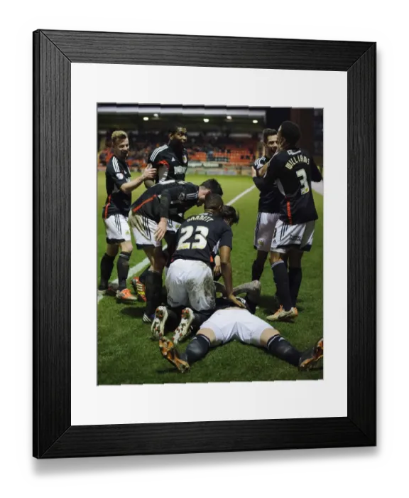 Framed Print : Aden Flint's Triumph: Celebrating Bristol City's Third Goal vs. Leyton Orient, 2014 Framed Print : Aden Flint's Triumph: Celebrating Bristol City's Third Goal vs. Leyton Orient, 2014