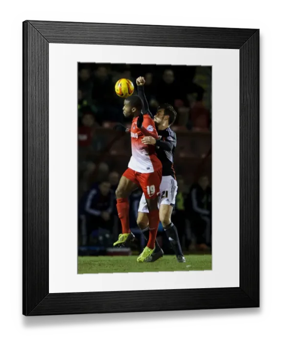 Framed Print : Marlon Pack vs. Yohann Lasimant: Intense Clash Between Leyton Orient and Bristol City Footballers Framed Print : Marlon Pack vs. Yohann Lasimant: Intense Clash Between Leyton Orient and Bristol City Footballers