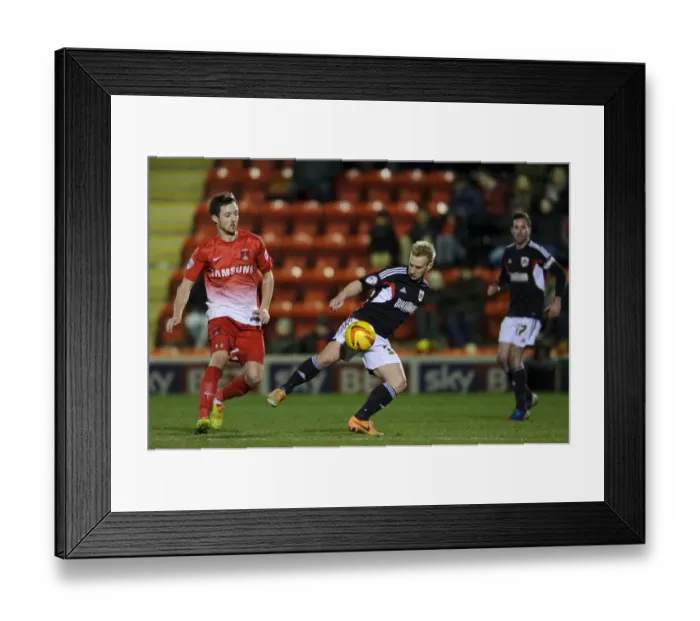 Framed Print : Simon Gillett of Bristol City in Action against Leyton Orient, Football League 1, 2014