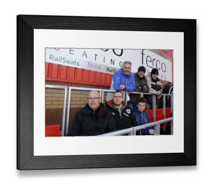 Framed Print : Bristol City's Safe Standing Rail Seats at Ashton Gate during Football Match Framed Print : Bristol City's Safe Standing Rail Seats at Ashton Gate during Football Match