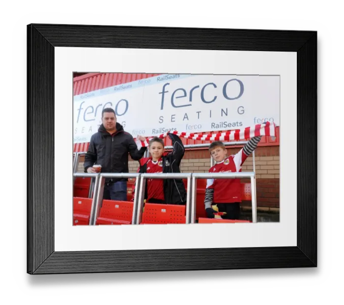 Framed Print : Bristol City's Safe Standing Rail Seats at Ashton Gate Framed Print : Bristol City's Safe Standing Rail Seats at Ashton Gate