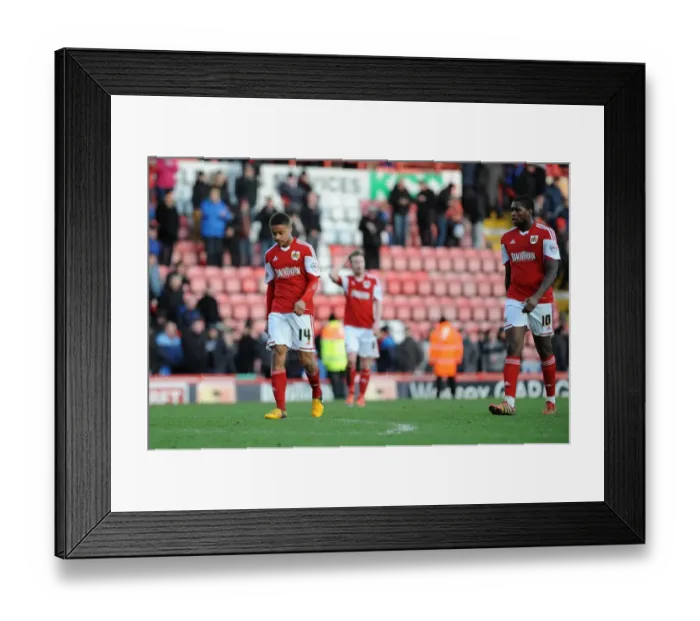 Framed Print : Bobby Reid's Disappointment: Heartbreaking Loss for Bristol City against Tranmere Rovers (15 / 02 / 2014) Framed Print : Bobby Reid's Disappointment: Heartbreaking Loss for Bristol City against Tranmere Rovers (15 / 02 / 2014)