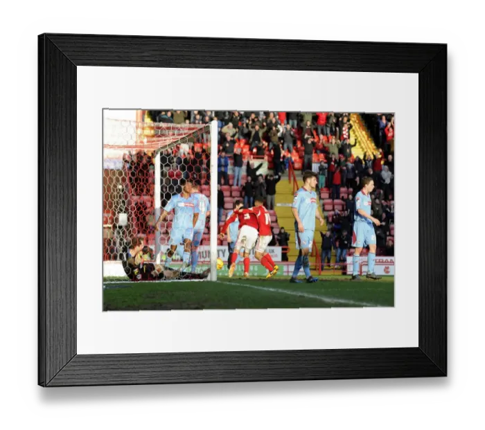 Framed Print : Bristol City's Derrick Williams Celebrates Goal Against Tranmere Rovers, Sky Bet League One, 2014 Framed Print : Bristol City's Derrick Williams Celebrates Goal Against Tranmere Rovers, Sky Bet League One, 2014