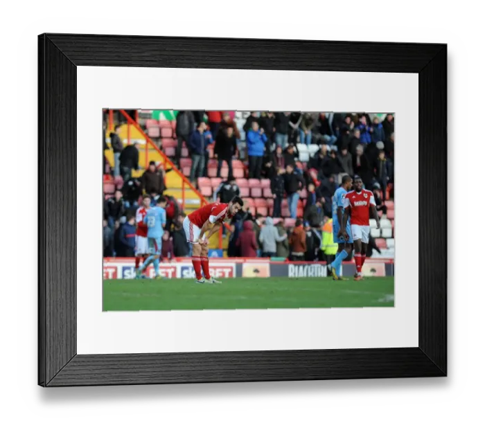 Framed Print : Bristol City's Sam Baldock Disappointed After Loss Against Tranmere Rovers Framed Print : Bristol City's Sam Baldock Disappointed After Loss Against Tranmere Rovers