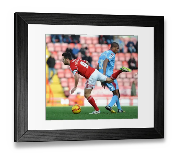 Framed Print : Bristol City vs Tranmere Rovers: Dave Richards Fouls Sam Baldock in Sky Bet League One Match Framed Print : Bristol City vs Tranmere Rovers: Dave Richards Fouls Sam Baldock in Sky Bet League One Match