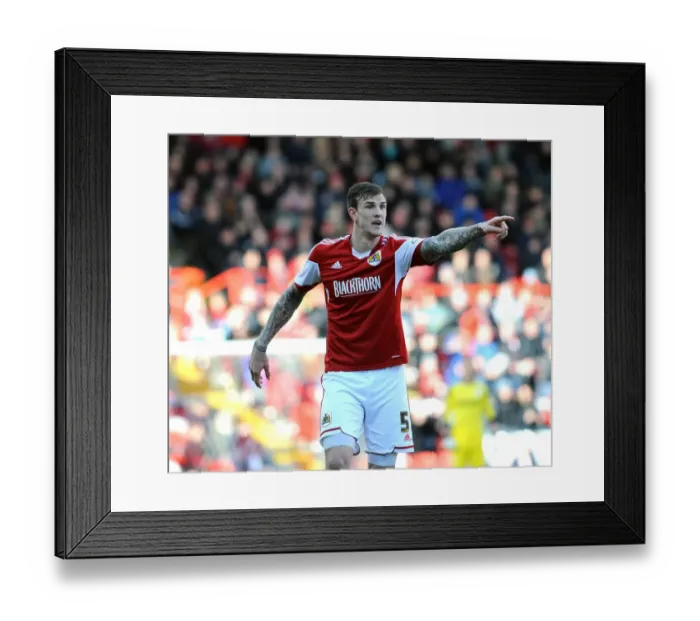 Framed Print : Aden Flint of Bristol City in Action Against Tranmere Rovers, Sky Bet League One, 2014