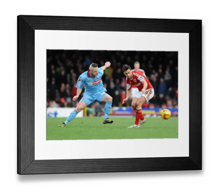 Framed Print : Intense Rivalry: Sam Baldock vs Jake Cassidy Battle for the Loose Ball in Bristol City vs Tranmere Rovers Football Match, Sky Bet League One, Ashton Gate Framed Print : Intense Rivalry: Sam Baldock vs Jake Cassidy Battle for the Loose Ball in Bristol City vs Tranmere Rovers Football Match, Sky Bet League One, Ashton Gate
