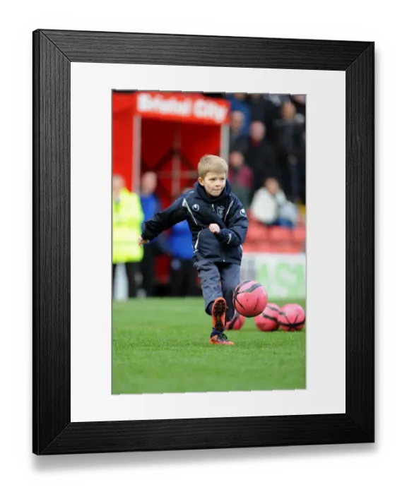 Framed Print : Half Time Fun at Ashton Gate: Bristol City vs. Tranmere Rovers, Sky Bet League One