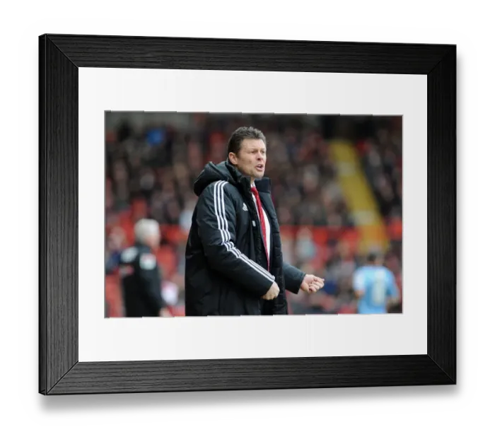 Framed Print : Steve Cotterill Leads Bristol City in Sky Bet League One Match Against Tranmere Rovers, 2014 Framed Print : Steve Cotterill Leads Bristol City in Sky Bet League One Match Against Tranmere Rovers, 2014