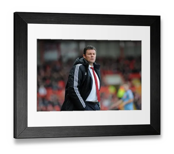 Framed Print : Steve Cotterill Leads Bristol City Against Tranmere Rovers in Sky Bet League One, 2014 - Football Match Image (Bristol City v Tranmere Rovers)