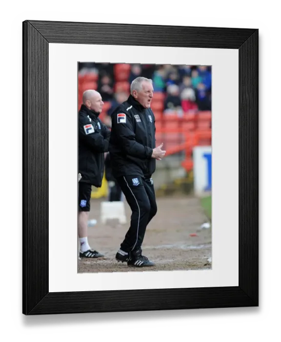 Framed Print : Bristol City vs Tranmere Rovers: Ronnie Moore under FA Betting Investigation (Sky Bet League One)