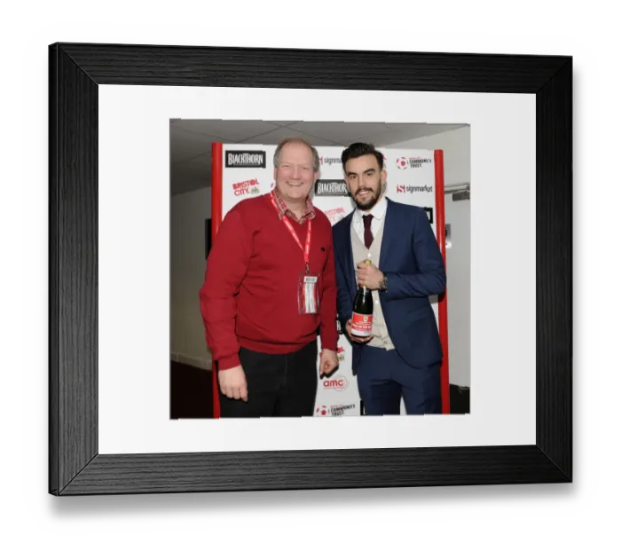 Framed Print : Bristol City Football Club: Man of the Match Presentation vs. Tranmere Rovers, Ashton Gate, 2014 Framed Print : Bristol City Football Club: Man of the Match Presentation vs. Tranmere Rovers, Ashton Gate, 2014