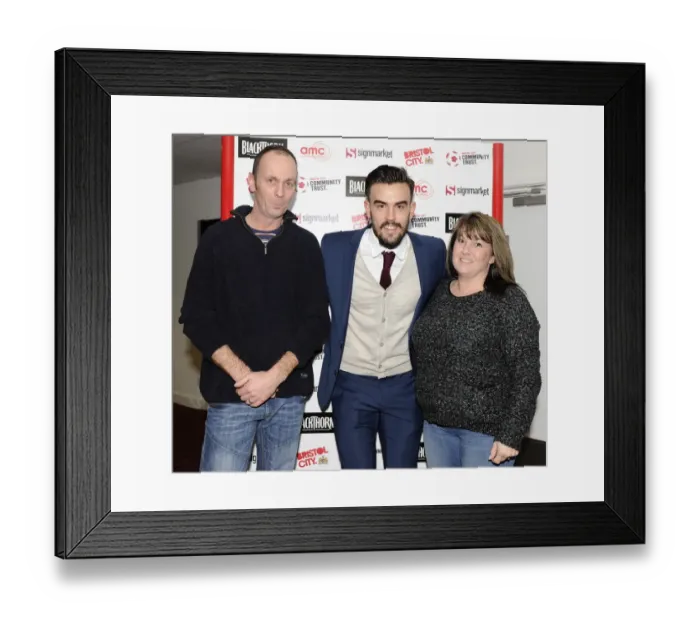 Framed Print : Bristol City FC: Man of the Match, February 15, 2014 vs. Tranmere Rovers