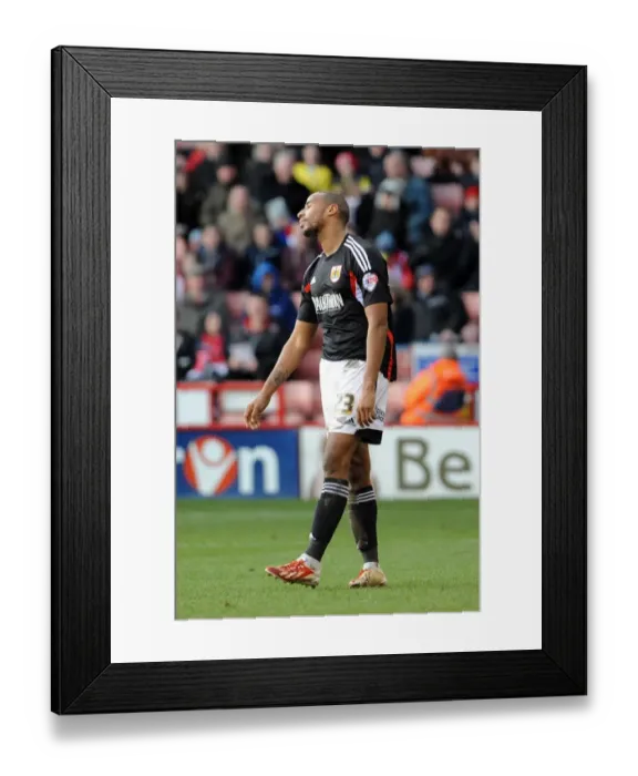 Framed Print : Tyrone Barnett's Disappointment: Sheffield United vs. Bristol City, 2014 Framed Print : Tyrone Barnett's Disappointment: Sheffield United vs. Bristol City, 2014