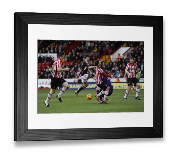 Framed Print : Bristol City's Sam Baldock Clashes with Sheffield United's Mark Howard - Football Rivalry at Bramall Lane (February 2014) Framed Print : Bristol City's Sam Baldock Clashes with Sheffield United's Mark Howard - Football Rivalry at Bramall Lane (February 2014)