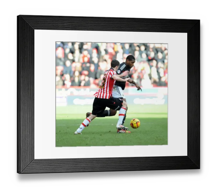 Framed Print : Jay Emmanuel-Thomas Chased Down by Jamie Murphy: Sheffield United vs. Bristol City, 2014
