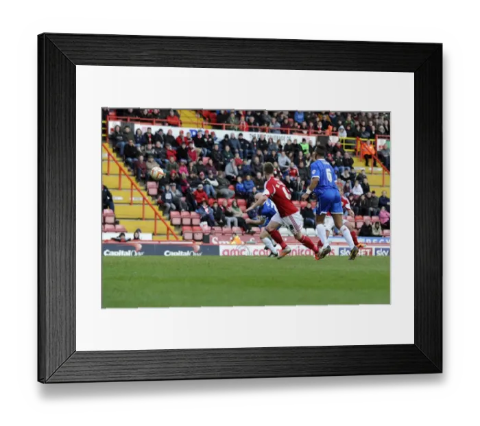 Framed Print : Hidden Gem: Simon Gillett's Surprising Goal for Bristol City Against Gillingham (01-03-2014) Framed Print : Hidden Gem: Simon Gillett's Surprising Goal for Bristol City Against Gillingham (01-03-2014)