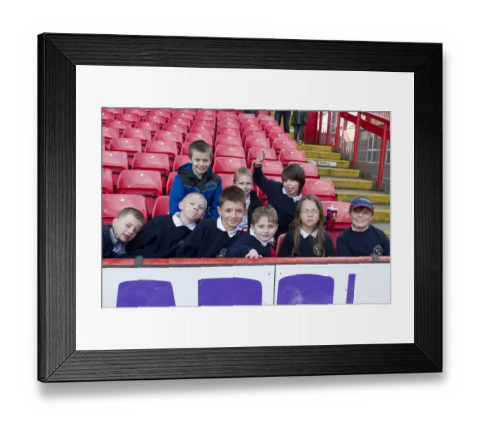 Framed Print : Young Fans Excitement: Bristol City vs. Gillingham, 01-03-2014