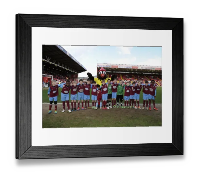 Framed Print : Bristol City vs Gillingham: Flag Bearers at Ashton Gate, March 1, 2014 (Sky Bet League One) Framed Print : Bristol City vs Gillingham: Flag Bearers at Ashton Gate, March 1, 2014 (Sky Bet League One)
