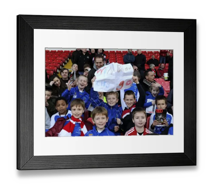 Framed Print : Young Bristol City Fans with Homemade Sign at Ashton Gate, Bristol City vs. Gillingham, Sky Bet League One Framed Print : Young Bristol City Fans with Homemade Sign at Ashton Gate, Bristol City vs. Gillingham, Sky Bet League One