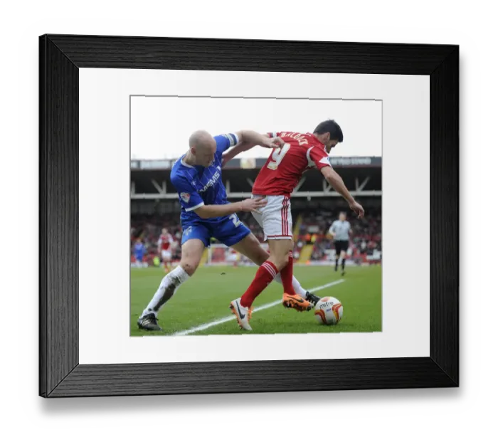 Framed Print : Intense Rivalry: Sam Baldock vs Adam Barrett - A Football Showdown at Ashton Gate Framed Print : Intense Rivalry: Sam Baldock vs Adam Barrett - A Football Showdown at Ashton Gate